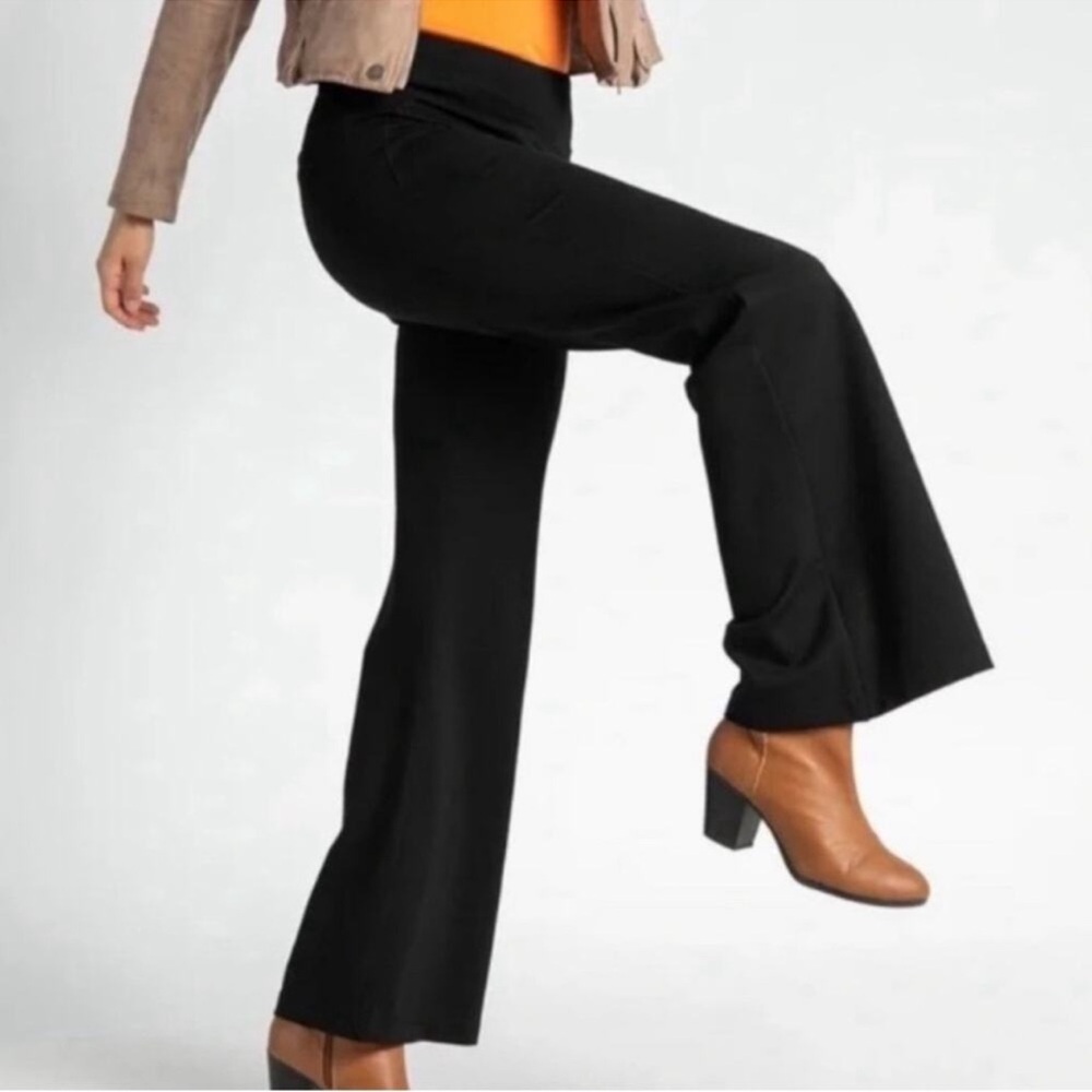 Betabrand Black Boot Cut Pants